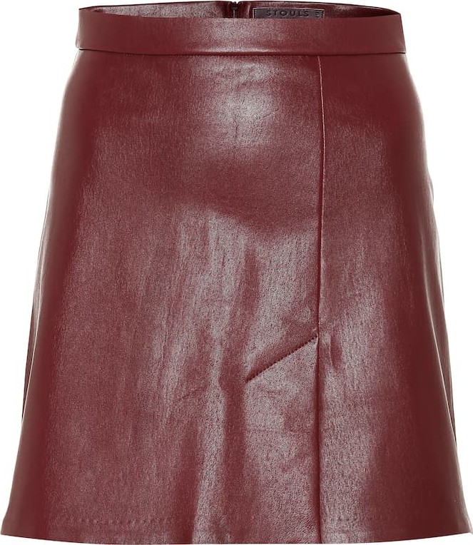 Stouls Santa leather miniskirt
