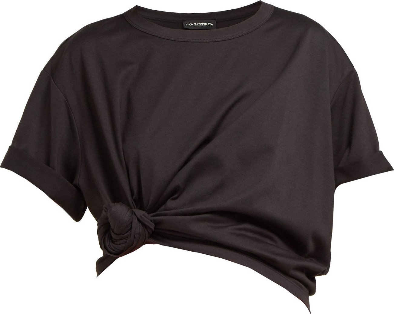 Vika Gazinskaya Tie knot cotton T-shirt