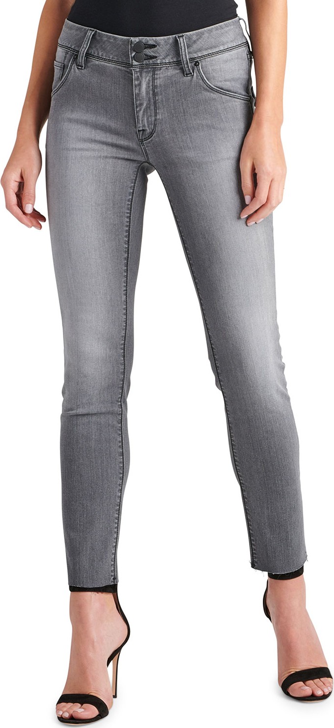 Hudson Collin Raw-Hem Ankle Skinny Jeans