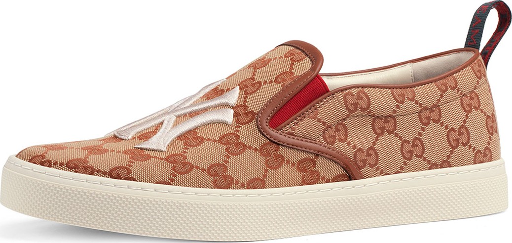 Gucci Men's GG Supreme Canvas Slip-On Sneakers