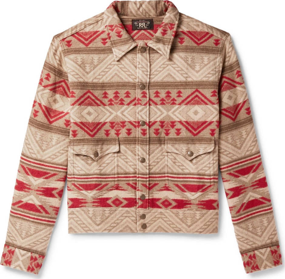 Rrl Cotton and Wool-Blend Jacquard Overshirt