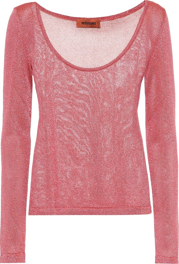 Missoni Metallic knitted top