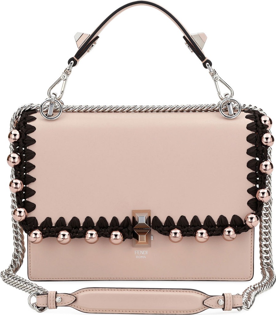 Fendi Kan I Medium Liberty Calf Shoulder Bag