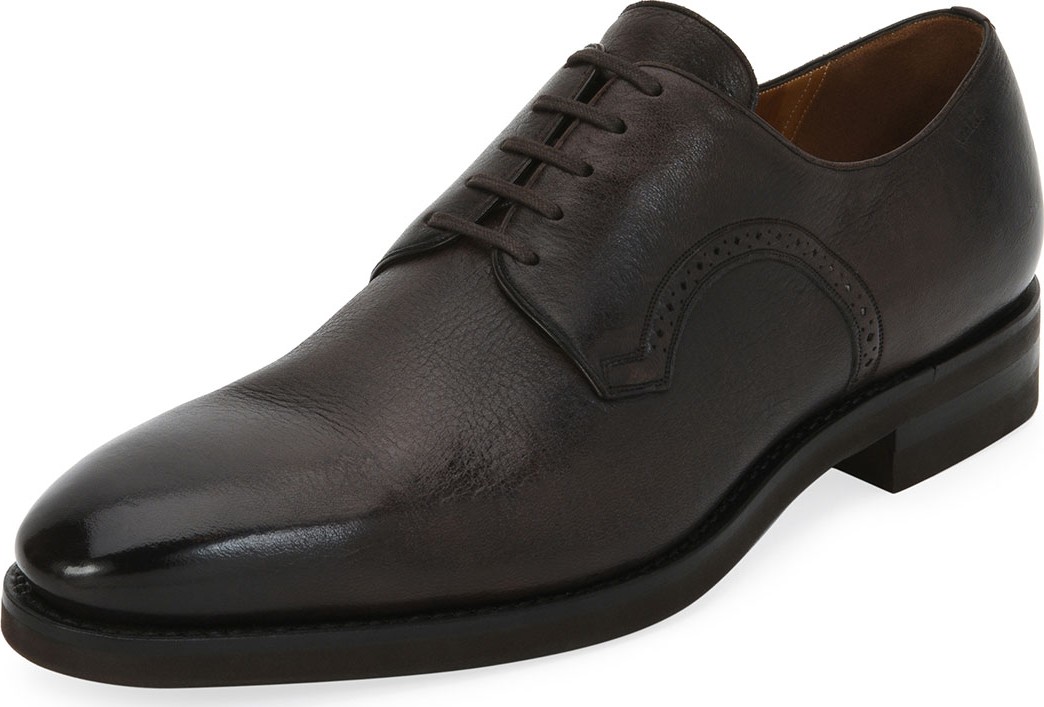 Bally Scrivani Deerskin Leather Oxford Shoe