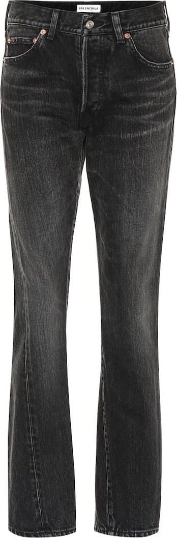 Balenciaga High-rise cotton jeans
