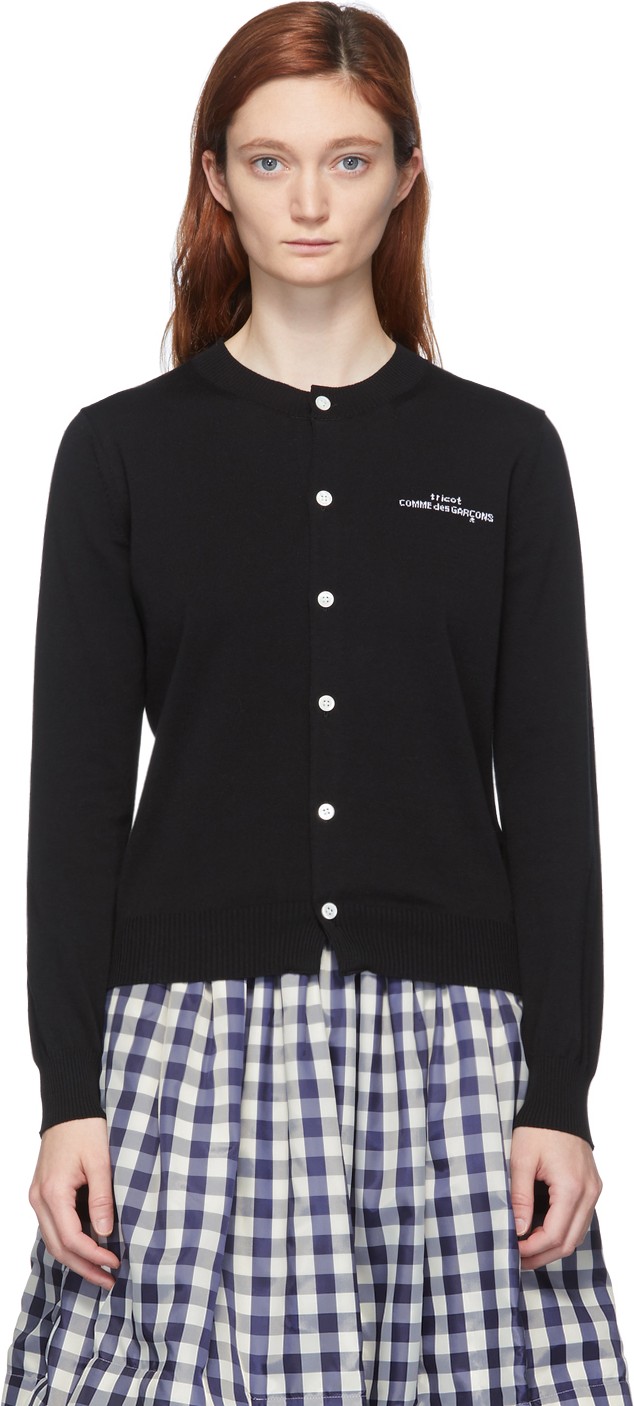 Tricot Comme des Garçons Black Logo Cardigan