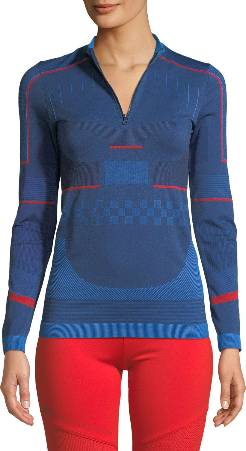 Adidas By Stella McCartney Training Seamless Long-Sleeve Performance Top