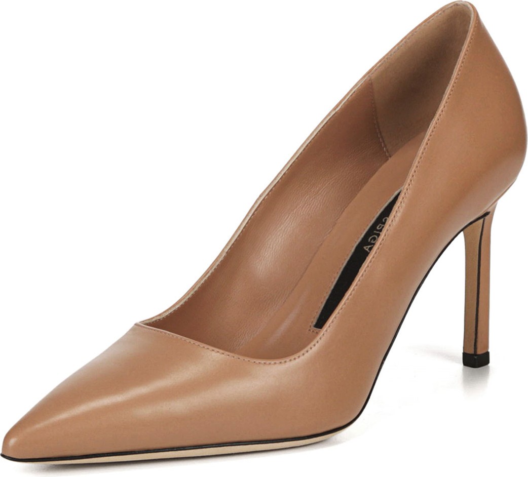 Via Spiga Nikole Leather Point-Toe Pumps