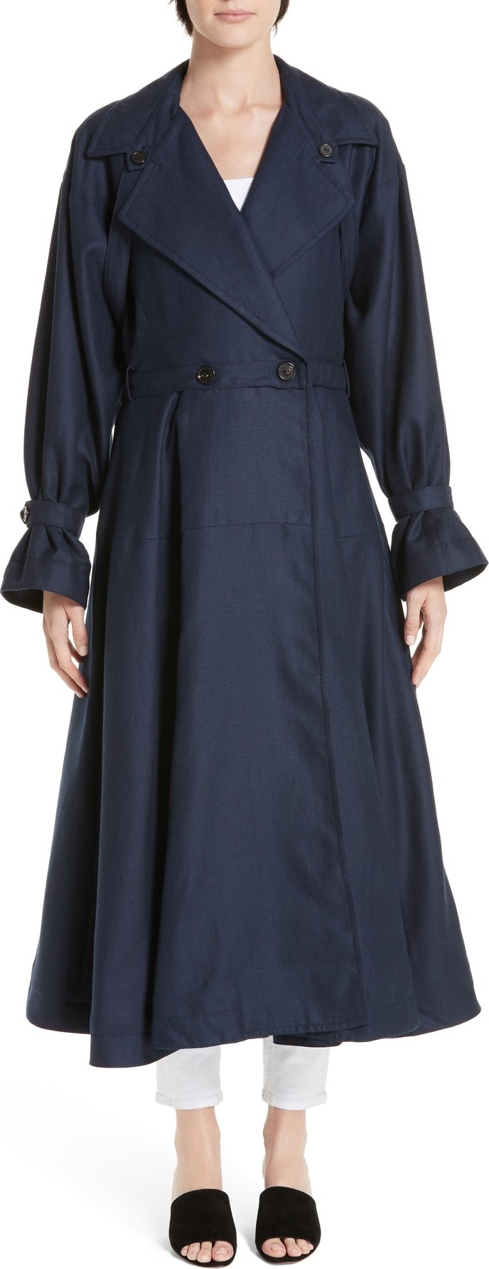 palmer//harding Carved Wool & Linen Coat