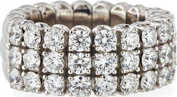 Picchiotti 18k Expandable Round Diamond Ring, 3.01tcw