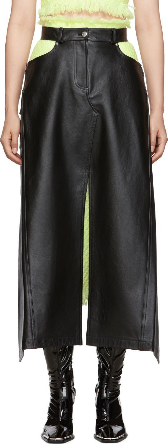 Alexander Wang Black Apron Skirt