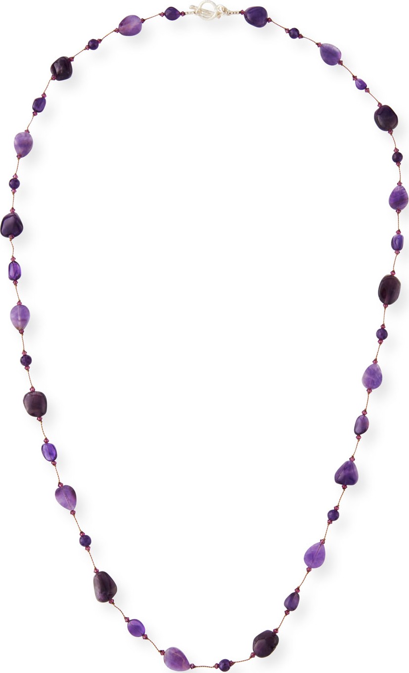 Margo Morrison Long Amethyst Combo Necklace, 36"L