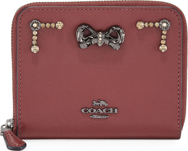COACH x Selena Gomez Crystal-Embellished Wallet