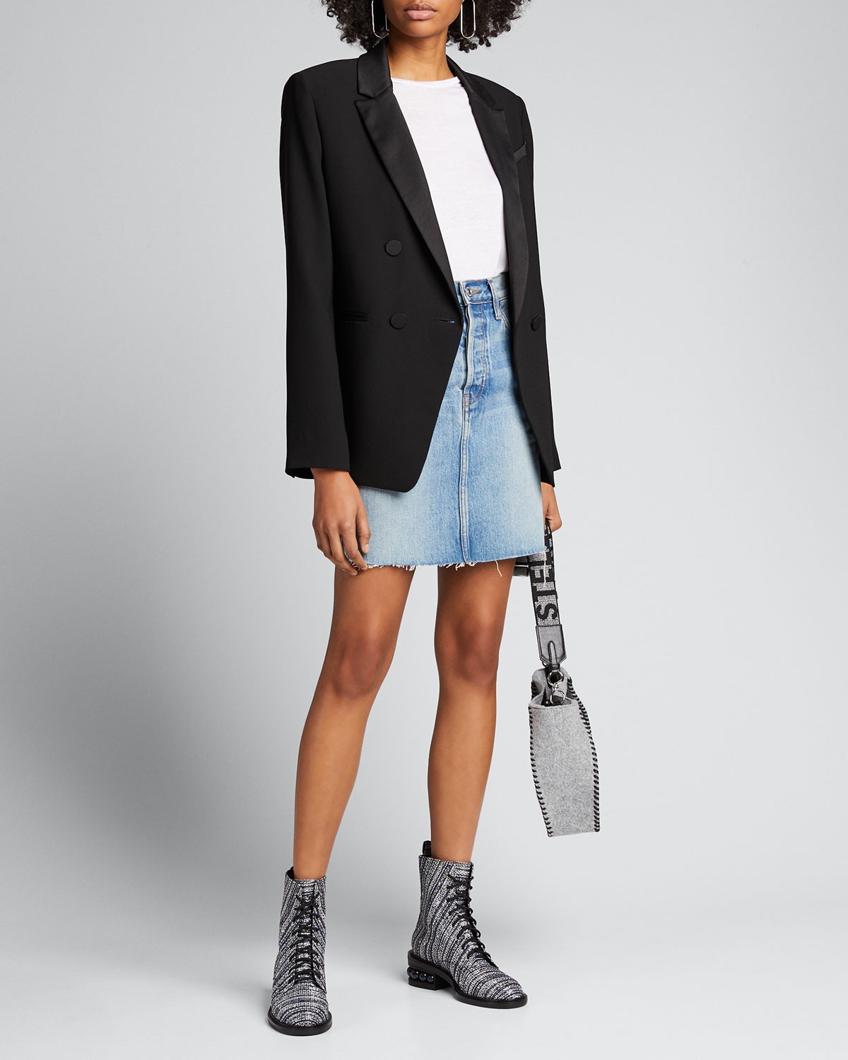 RE/DONE 80s Denim Pencil Skirt