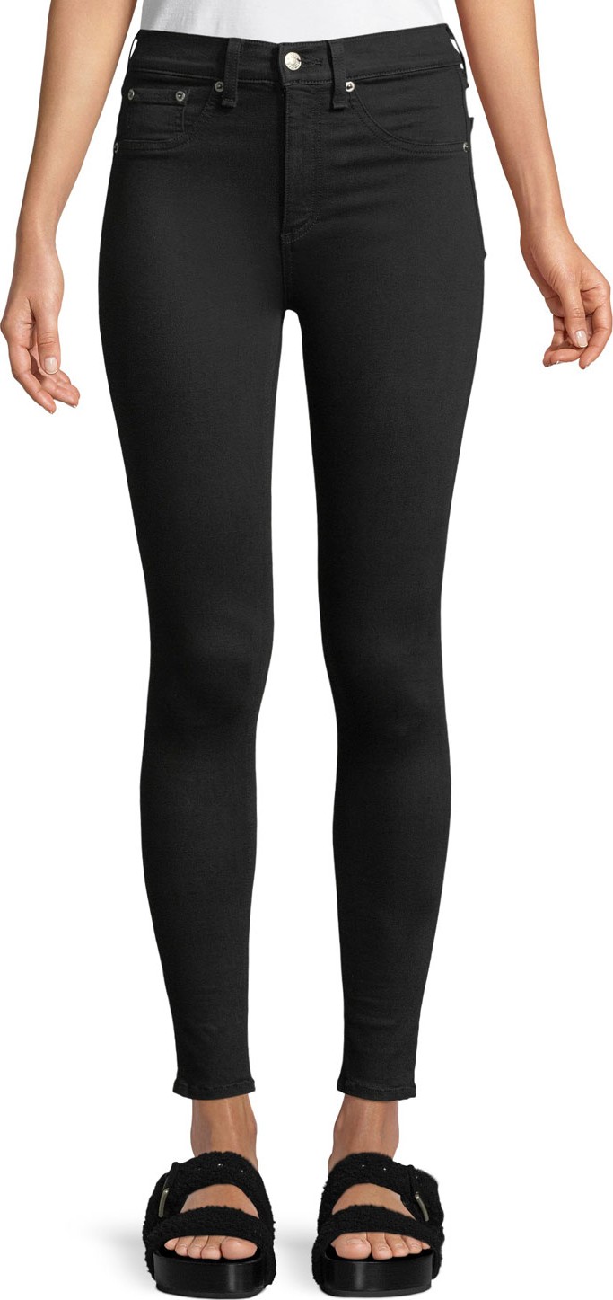 Rag & Bone High-Rise Skinny Ankle Jeans