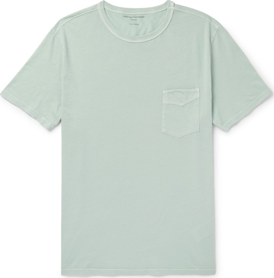 Officine Générale Garment-Dyed Cotton-Jersey T-Shirt