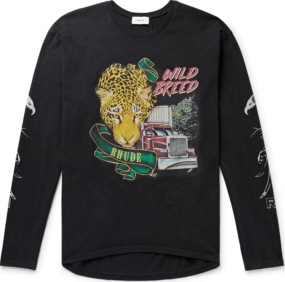 RHUDE Printed Cotton-Jersey T-Shirt