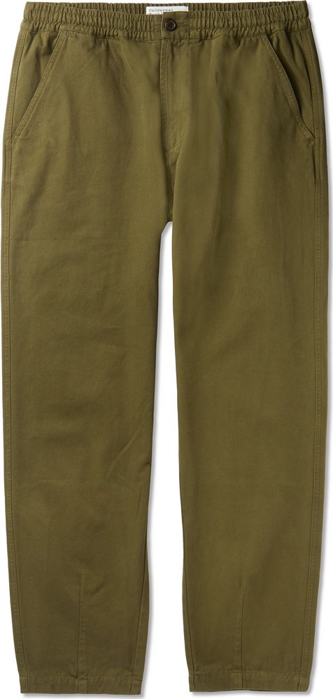 Universal Works Tapered Garment-Dyed Cotton-Canvas Drawstring Trousers