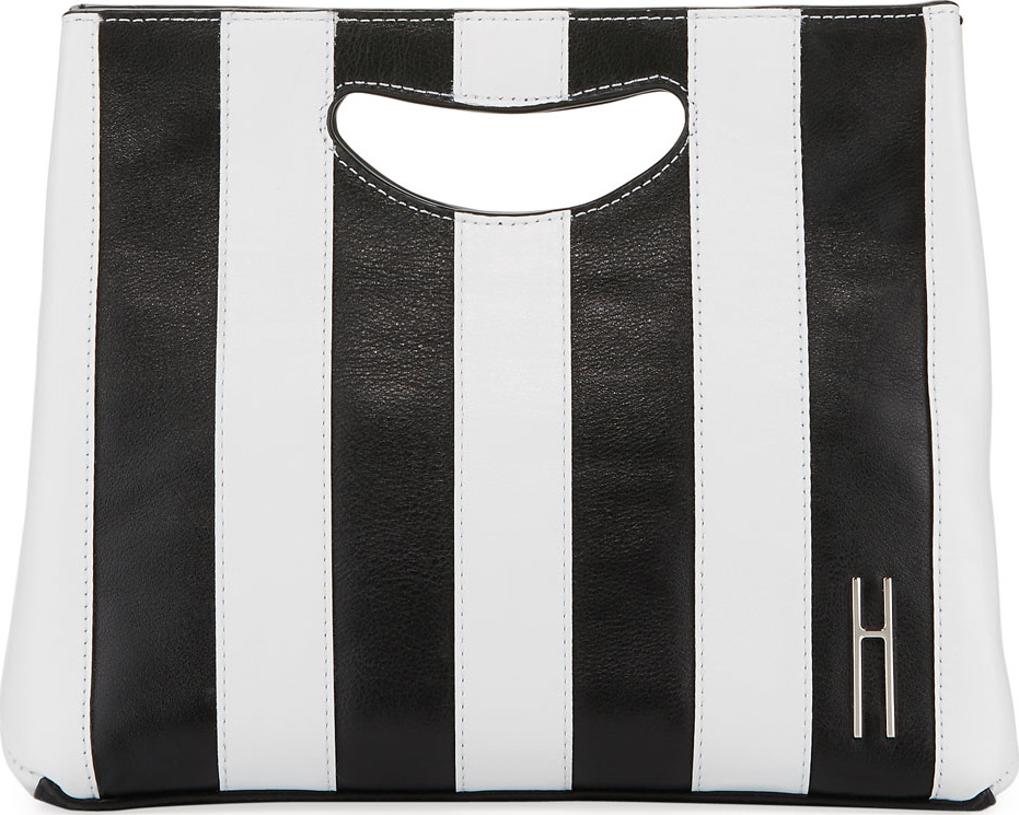 Hayward 1712 Striped Smooth Basket Clutch Bag