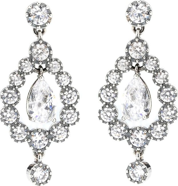 Bottega Veneta Zirconia and sterling silver earrings