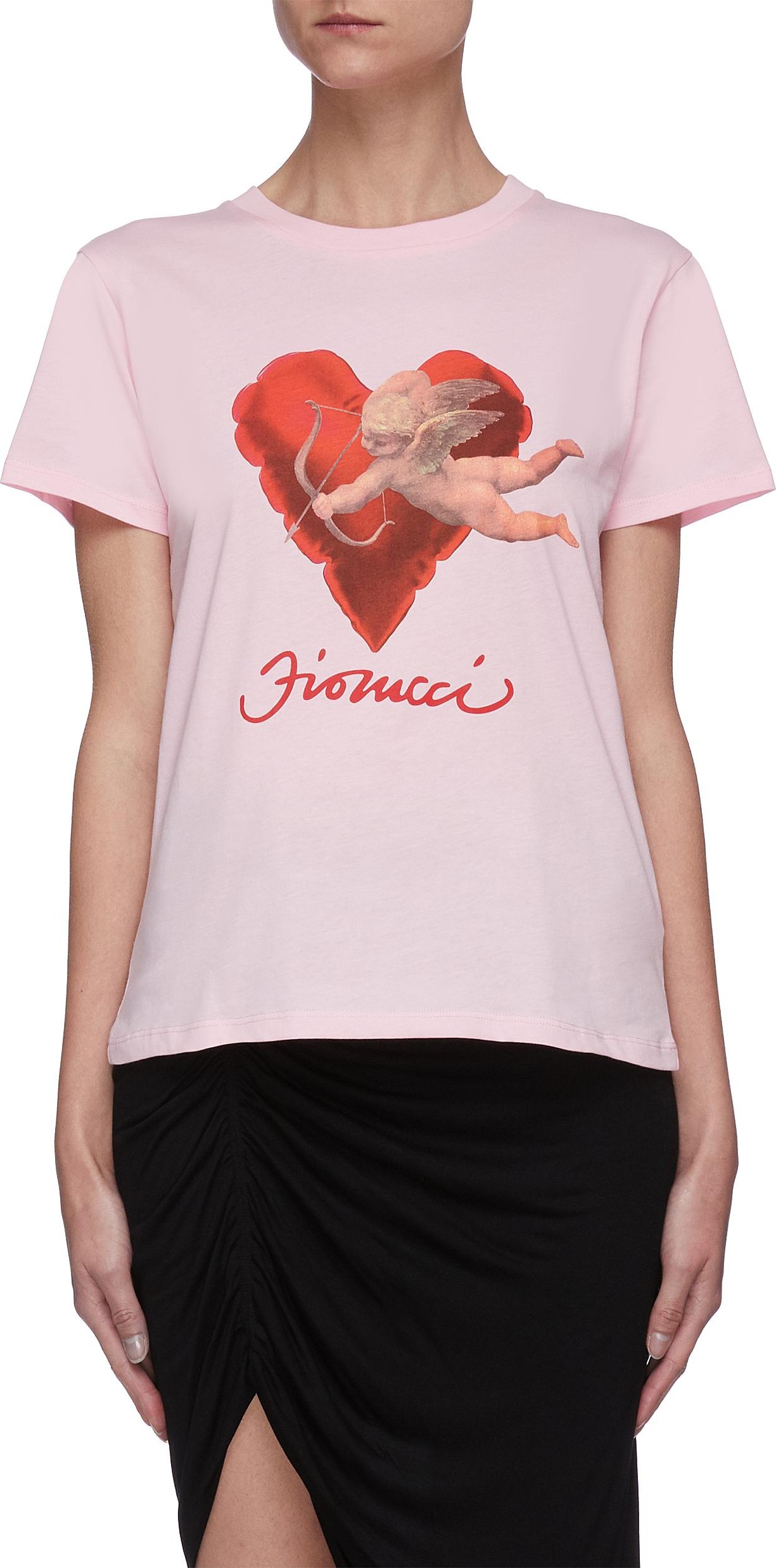 Fiorucci Heart cherub graphic print T-shirt