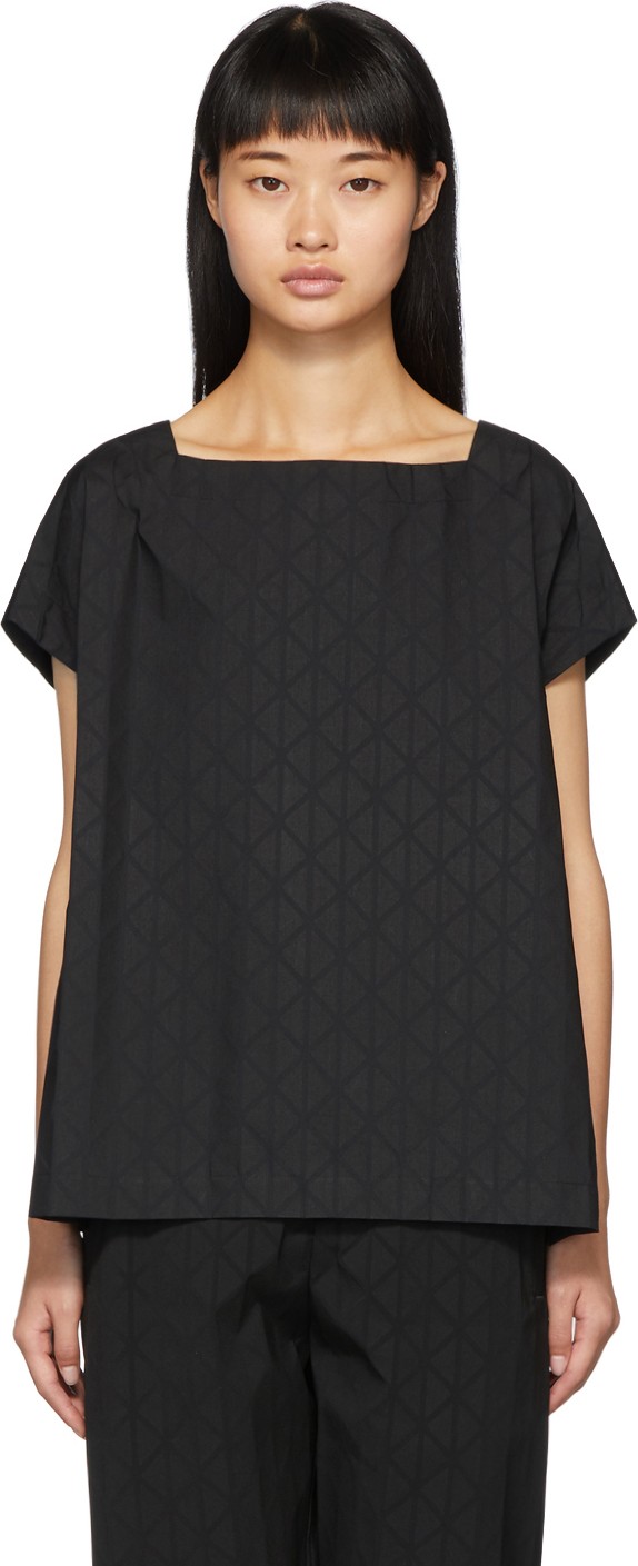 Issey Miyake Black Blink Shirt