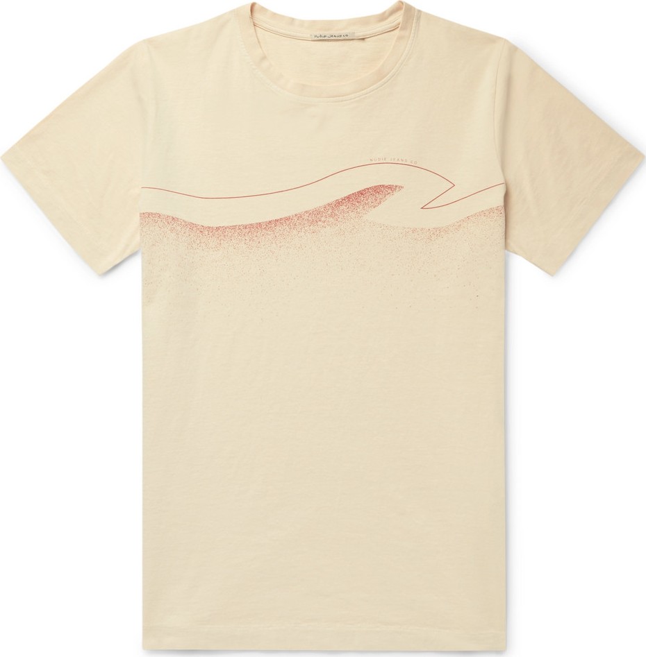 Nudie Jeans Roy Printed Cotton-Jersey T-Shirt