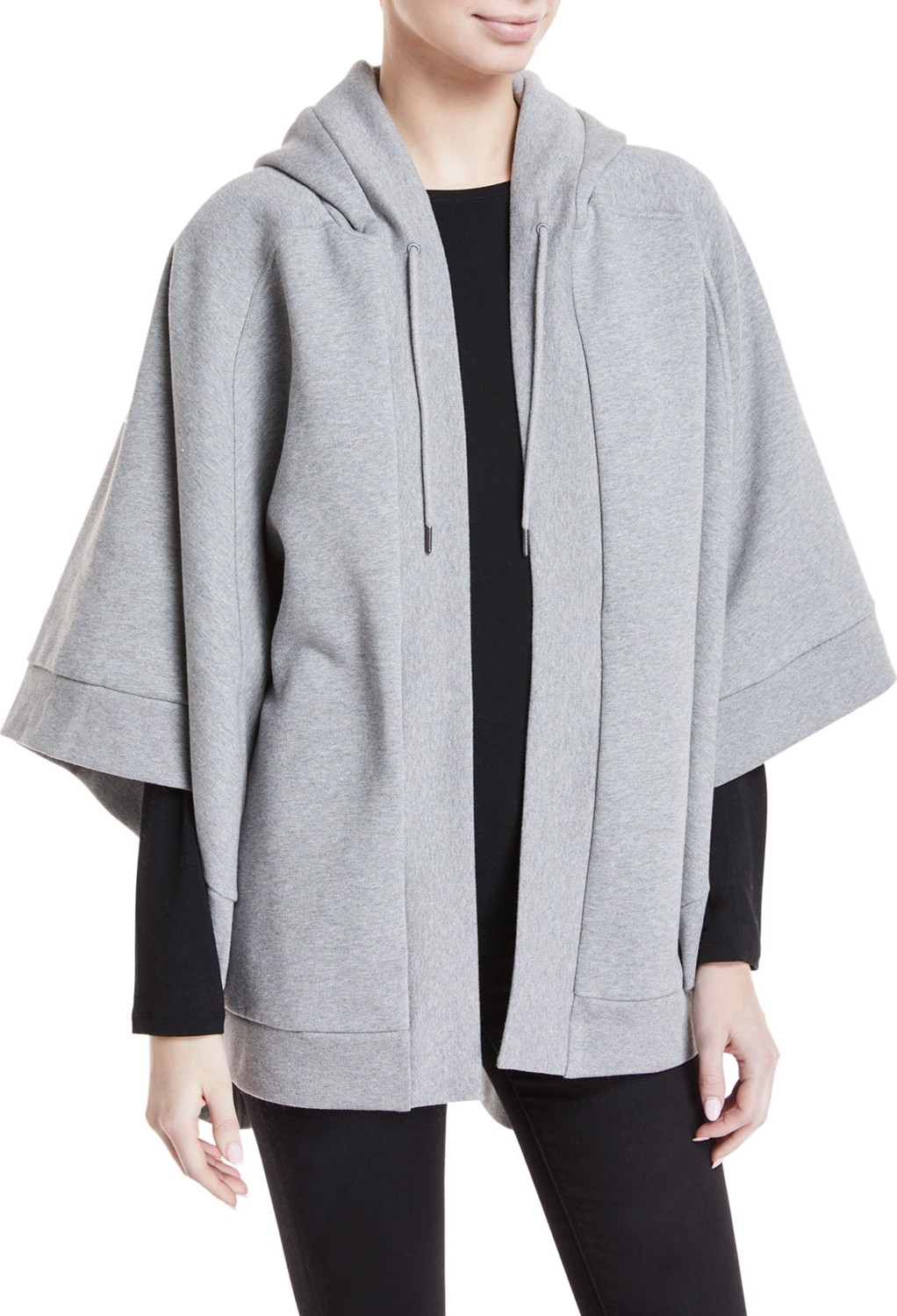 Burberry London England Hooded Cotton-Blend Jersey Poncho