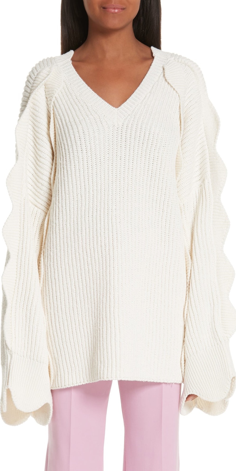 Stella McCartney Scallop Oversize Sweater