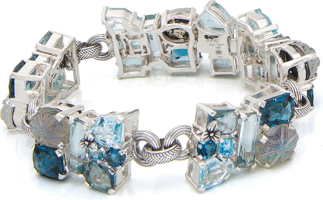 Stephen Dweck One-of-a-Kind Gray & Blue Stone Bracelet