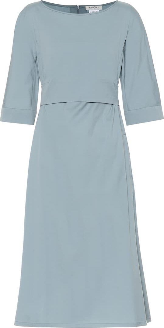 Max Mara Primo cotton-blend midi dress