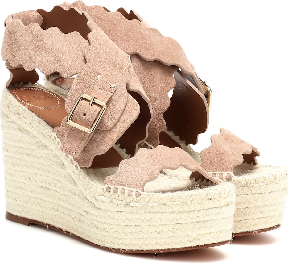 Chloe Suede espadrille sandals