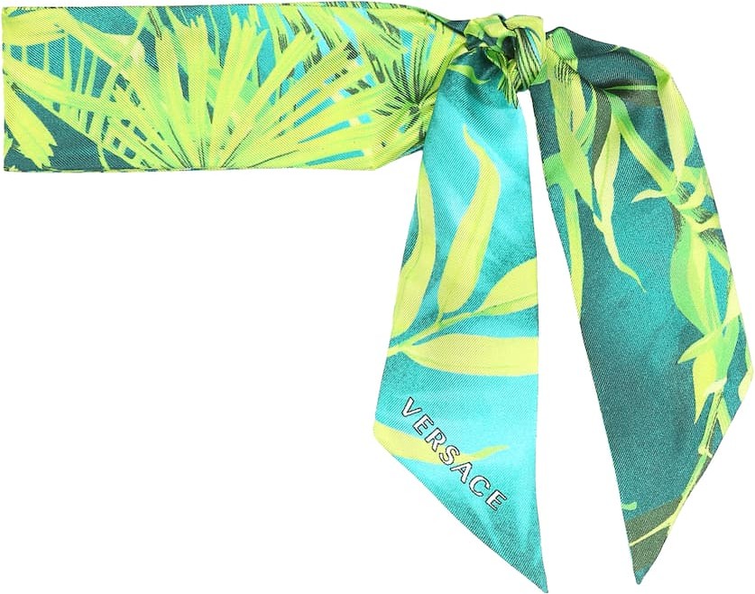 Versace Printed silk scarf