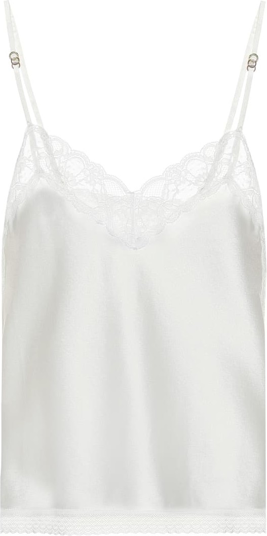 Stella McCartney Lace-trimmed silk camisole