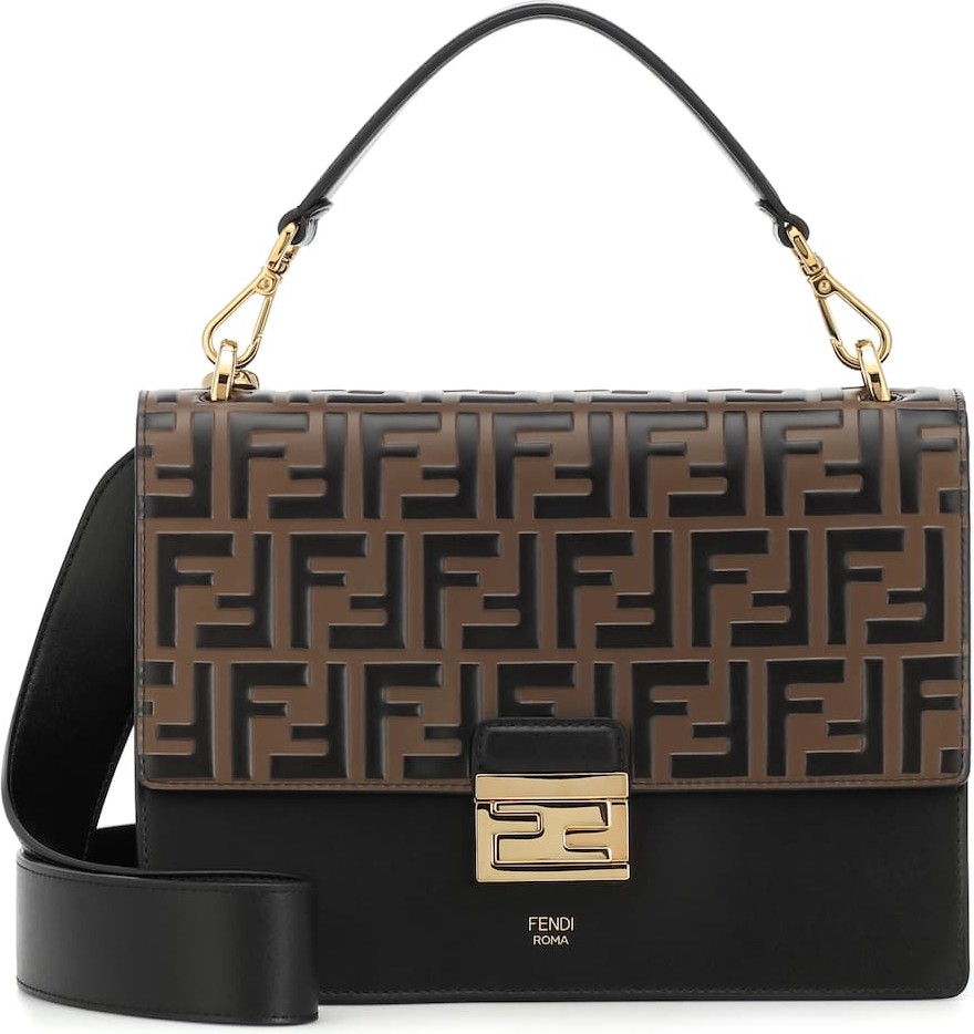 Fendi Kan U Medium leather shoulder bag