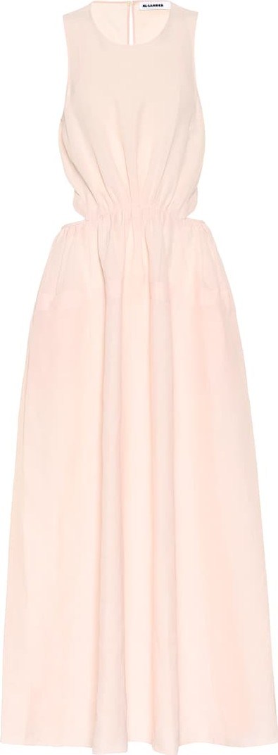 Jil Sander Linen-blend maxi dress