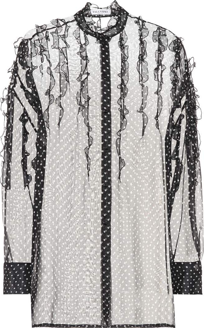 Valentino Polka-dot silk shirt
