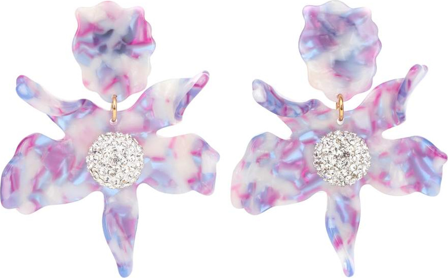 Lele Sadoughi Crystal Lily earrings