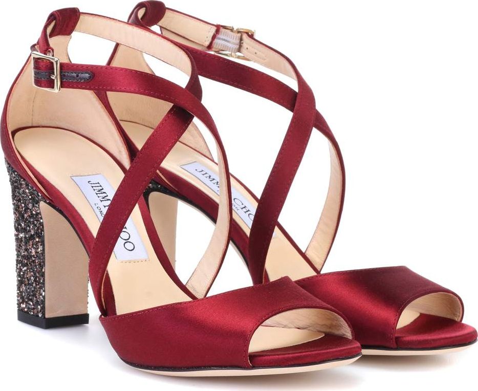 Jimmy Choo Carrie 85 satin sandals