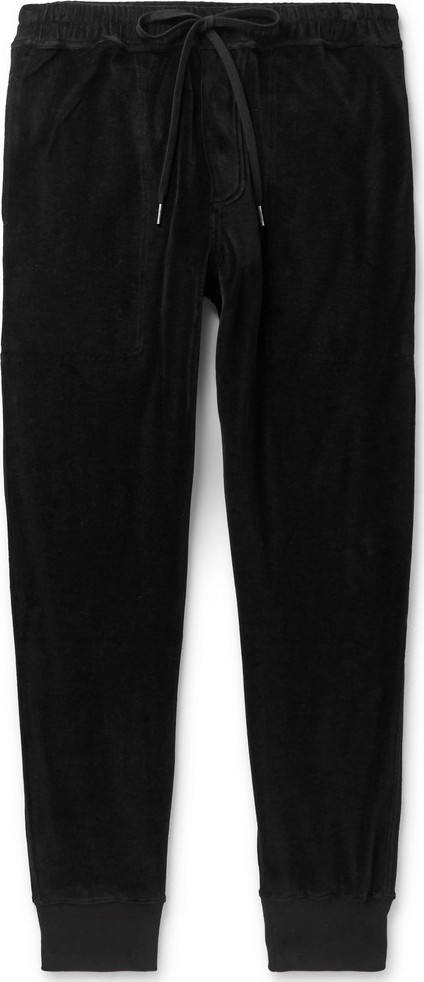 TOM FORD Cotton-Blend Velour Sweatpants