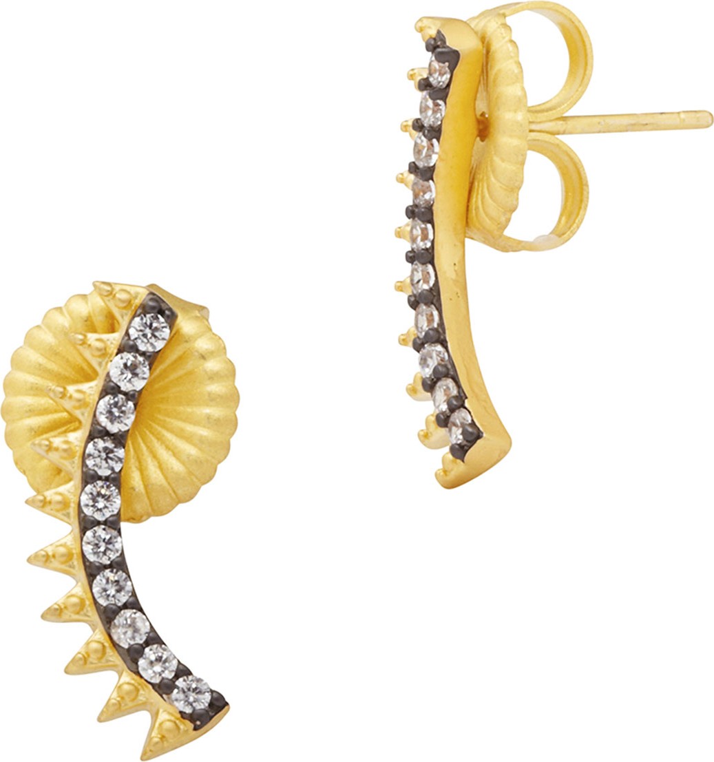 Freida Rothman Spiked Climber Earrings