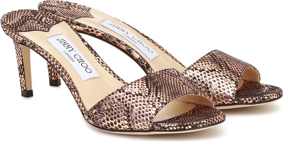 Jimmy Choo Stacey 65 snake-effect sandals