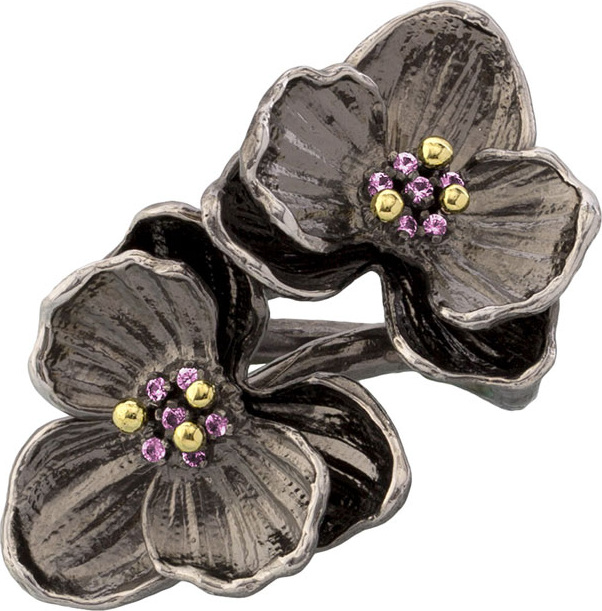 Michael Aram Pink Sapphire Double Orchid Ring