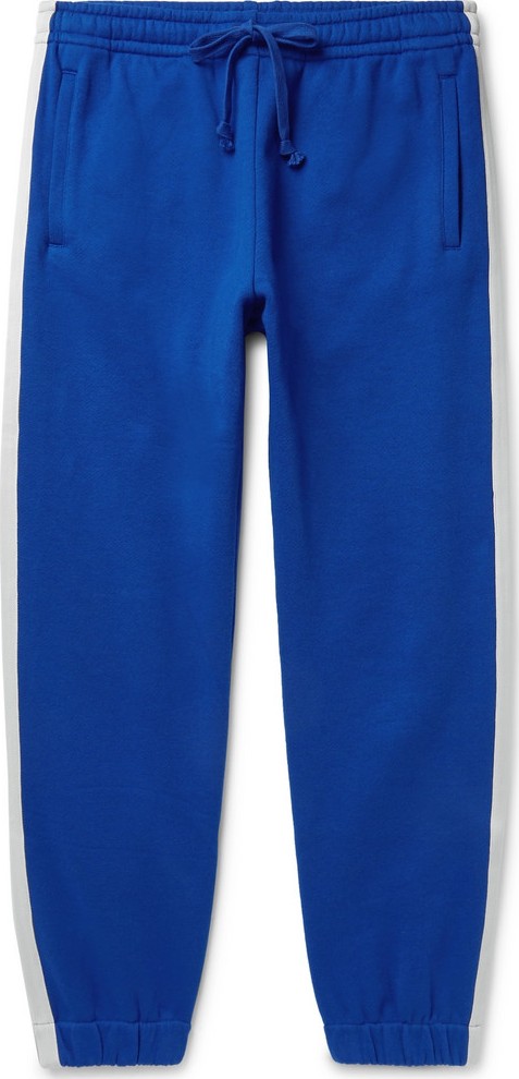 Gucci Webbing-Trimmed Loopback Cotton-Jersey Sweatpants