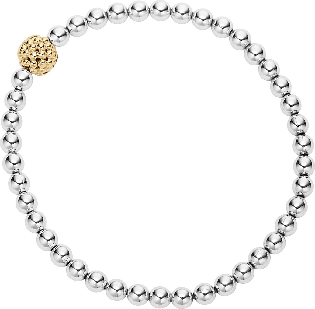 LAGOS Caviar Icon Ball Stretch Bracelet, Size Medium