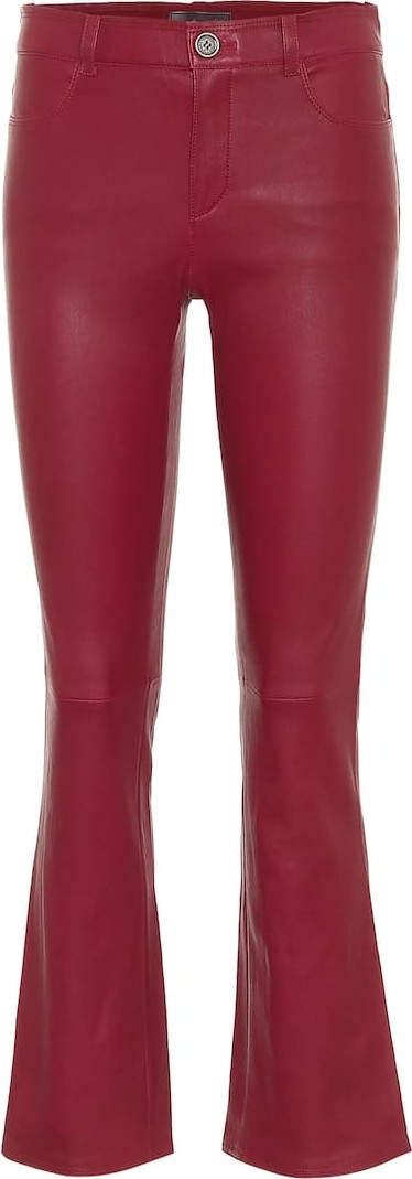 Stouls Dean mid-rise flared leather pants