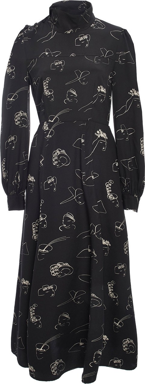 Co Printed silk dress