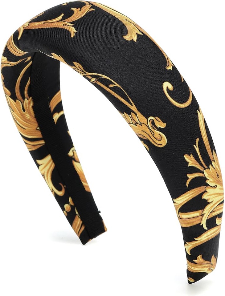 Versace Printed silk headband