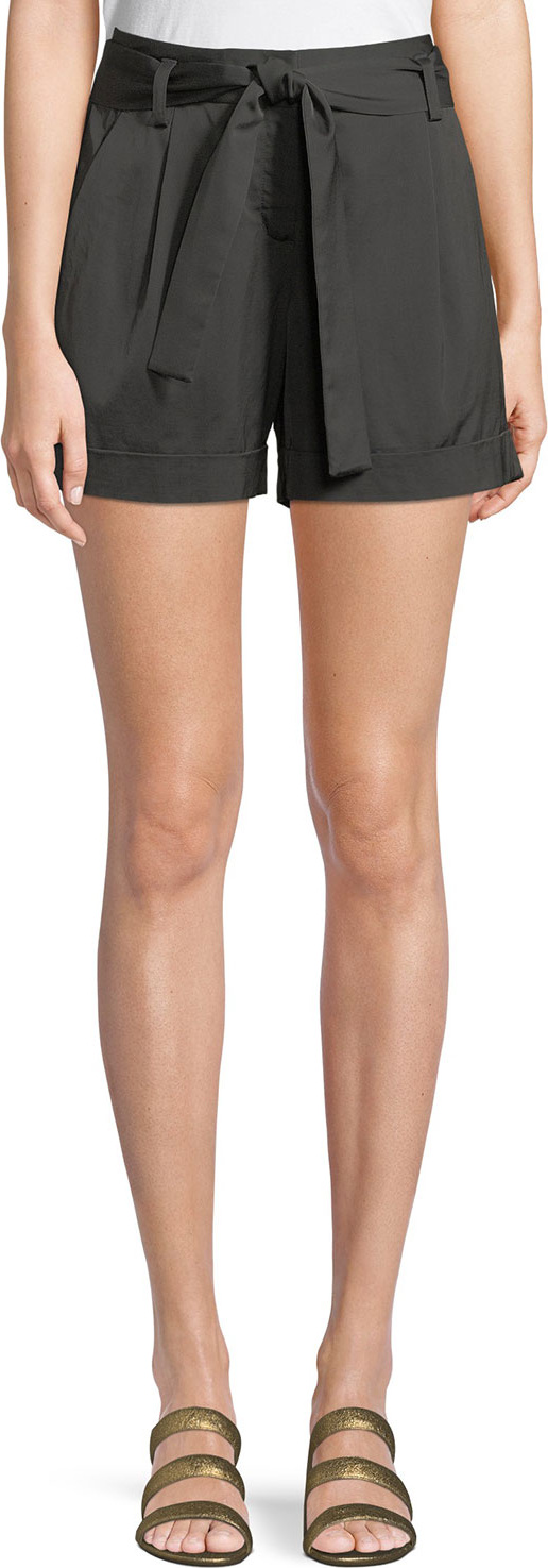 Lafayette 148 New York Greenpoint Urbane Satin Cloth City Shorts