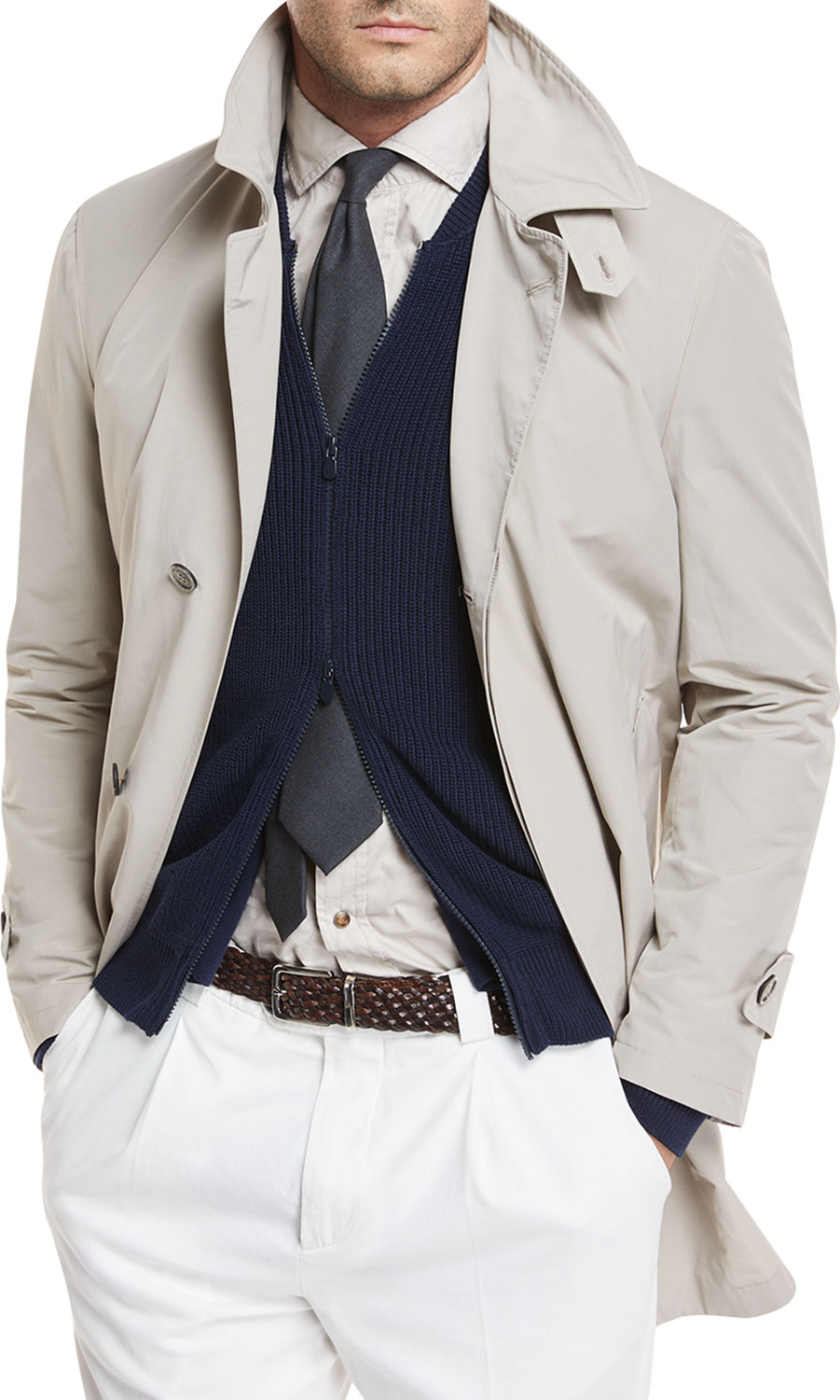 Brunello Cucinelli Nylon Trench Coat